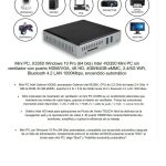 Avanced Mini Pc  X3350 Windows 10 Pro APT-MP33508