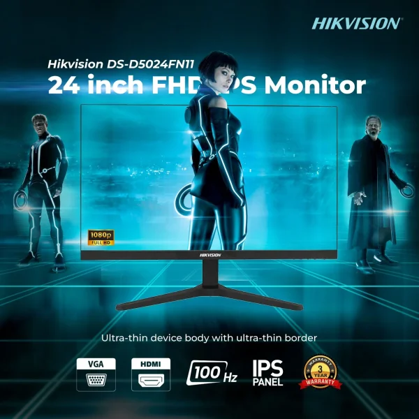 ¡Oferta! Hikvision MONITOR LED 24" full HD 60Hz DS-D5024FN11 - Imagen 2