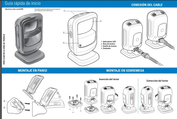 ¡Oferta! Motorola DS9208 Imager 2D Lector DS9208-SR4NNU21Z - Imagen 2