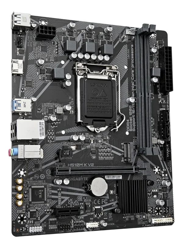 GIGABYTE H510M K V2 MATX SOCKET LGA1200 2xDDR4 H510M K V2 - Imagen 2
