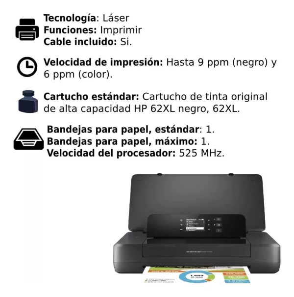 ¡Oferta! HP Officejet Pro 200 WiFi Color Portatil  CZ993A - Imagen 8