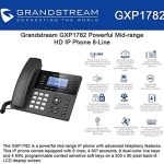 GRANDSTREAM TELEFONO IP 8 LINEAS 4 SIP GXP1782