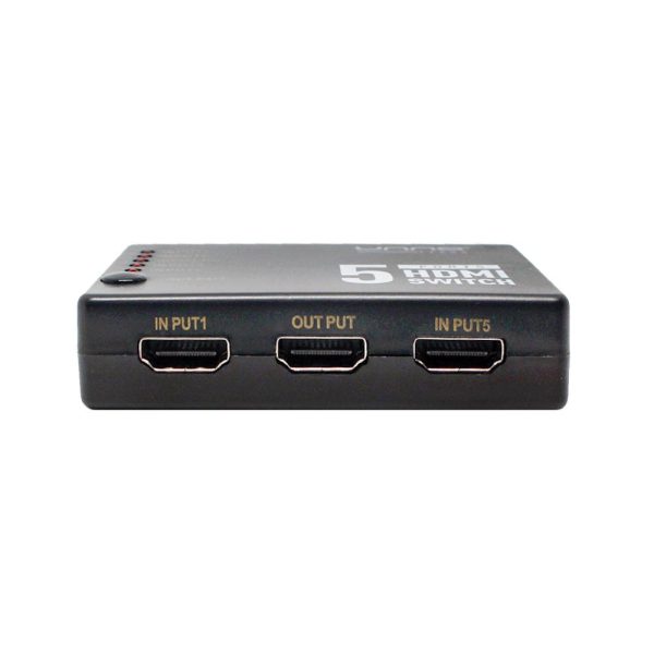Unno SWITCH HDMI 4K DE 5 PUERTOS HB1203BK - Imagen 3
