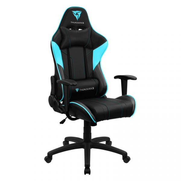 AEROCOOL SILLA GAMING THUNDERX3 EC3 EC3-BLACK CYAN - Imagen 2
