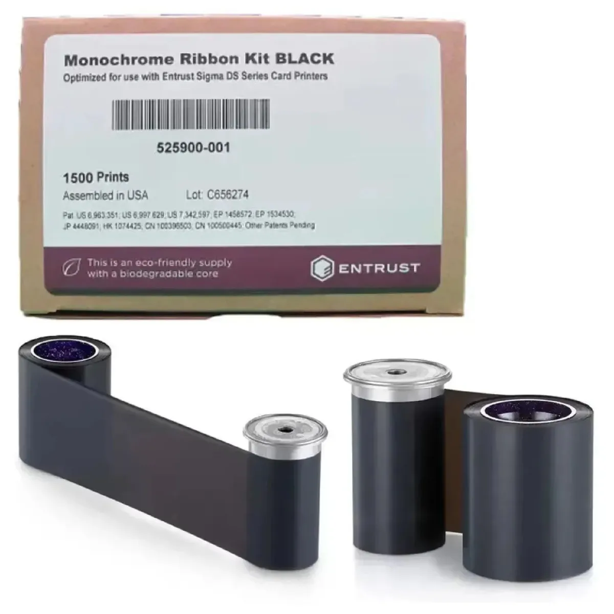 ¡Oferta! Datacard Entrust Monochrome Ribbon Kit 525900-001-S100 - Imagen 1