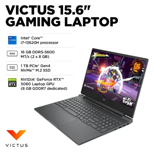 HP VICTUS 15-FA2093DX15.6" I7-13620H16GB 1TB RTX 5060 8GB B97DTUA-ABA - Imagen 2