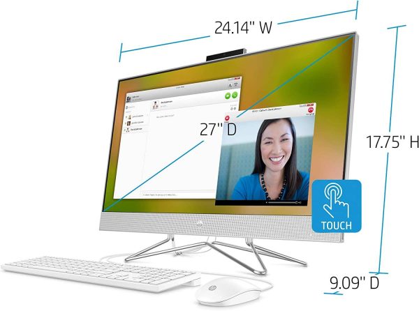 HP ALL IN ONE RYZEN5 4500U 16GB 512GB SSD 27" TOUCHSCREEN 577B6AA#ABA - Imagen 5