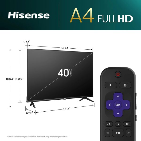 HISENSE 1080P ROKU SMART 40" 40A4NR - Imagen 2