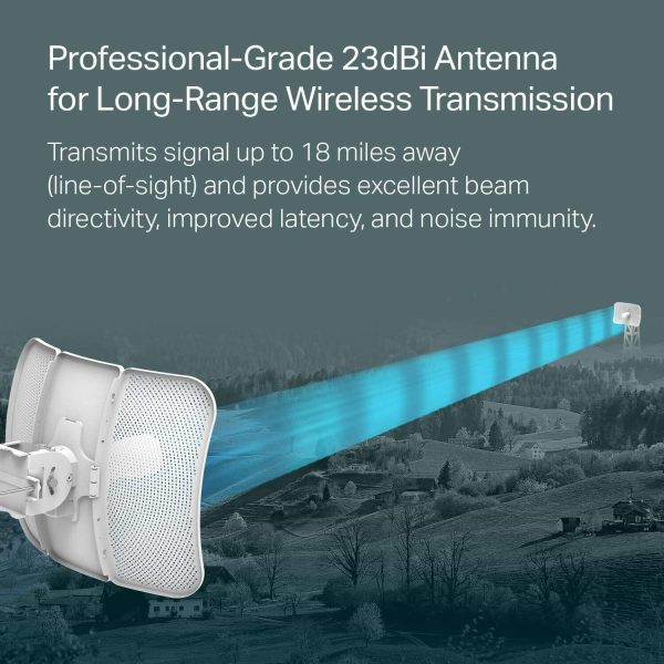 ¡Oferta! TP-LINK CPE710 EXTERIOR ANTENA 23DBI 5GHZ 15KM+ CPE710 - Imagen 2