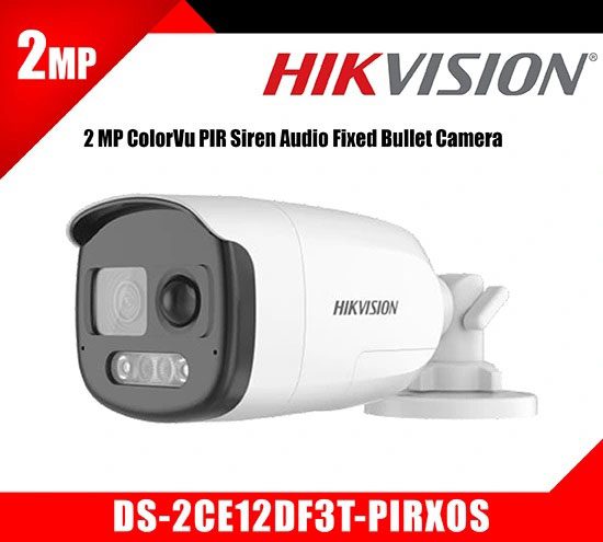 DS-2CE12DF3T-PIRXOS-1.jpg HIKVISION CAMARA BULLET COLORVU + PIR (ACUSENSE) DS-2CE12DF3T-PIRXOS 2.8MM - Imagen 1