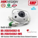HIKVISION CAMARA WIFI MINI DOMO IP 4MP PoE DS-2CD2543G2-IWS