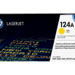 Cartucho original de tóner amarillo HP 124A LaserJet (Q6002A)