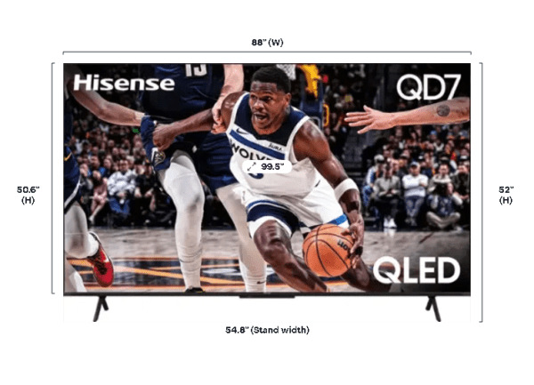 HISENSE CLASS QD7 100" QLED 4K UHD GOOGLE SMART TV 100QD7N - Imagen 3