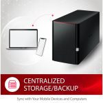 Buffalo LinkStation SoHo 8TB 2-Bay HDD Desktop NAS Server (2 x 4TB) LS220D0802B - Imagen 3