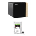 QNAP 32TB TS-464 4-Bay NAS Enclosure Kit (4 x 8TB) QNTS4648GU32