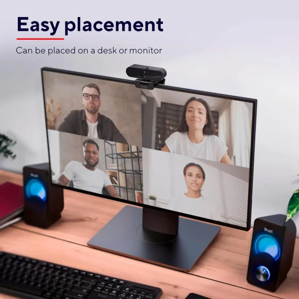 CAMARA WEB TRUST TAXON ECO QHD 2K MICROFONO 24732 - Imagen 2