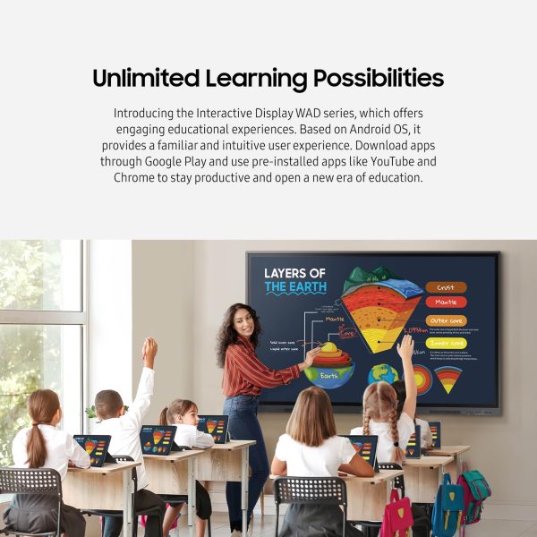 SAMSUNG PANTALLA DIGITAL INTERACTIVA TOUCH WIFI 65" WAC LH65WACWLGXCXZA - Imagen 4