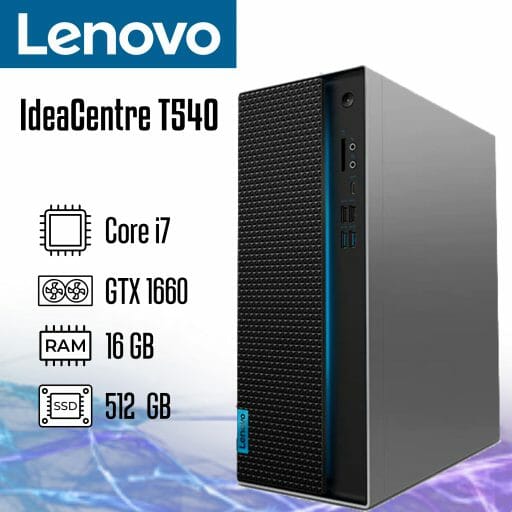 ideacentre-T540-15ICK-G-90LW0001US_a-512x512-1.jpg LENOVO IDEACENTRE T540 I7-9700 16GB 512GB SSD GTX 1660 6GB 90LW00BBUS - Imagen 1