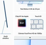 APPLE IMAC 24 BLUE M1 OCTA-CORE 8GB DDR4 256GB 24" MGPK3BZ/A - Imagen 4