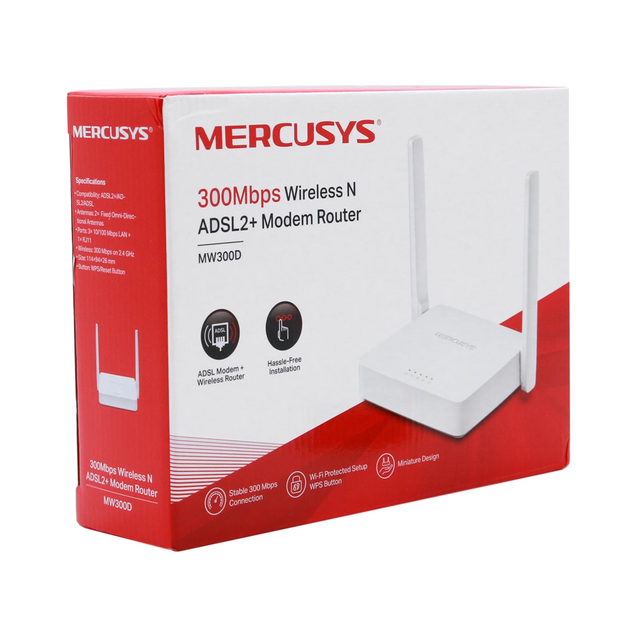 330614ex8966818276.jpg ¡Oferta! MERCUSYS MODEM ROUTER INALMBRICO ADSL 300 MBPS MW300D - Imagen 1