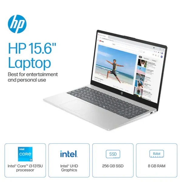 HP 15-FD0123DX 15.6″ TOUCH I3-1315U 8GB 256GB WIN11 B4HN7UA#ABA - Imagen 2