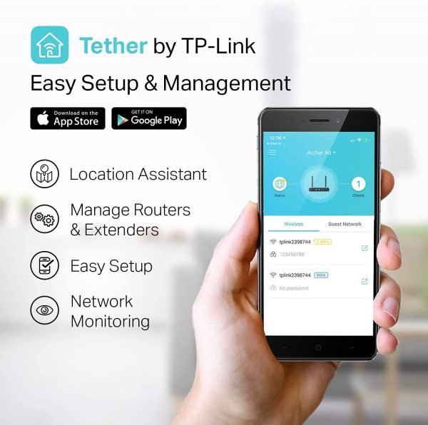 TP-Link AC1200 Gigabit Router WiFi Archer A6 - Imagen 4