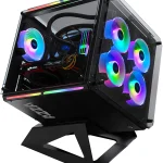 AZZA Cubo CASE w/DRGB vidrio templado negro CA-AZZA-802F