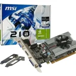 MSI TARJETA VIDEO GEFORCE N210-MD1G/D3 1GB/ 1000MHz/ 64 BITS/ HDMI-VGA 912-V809-36340