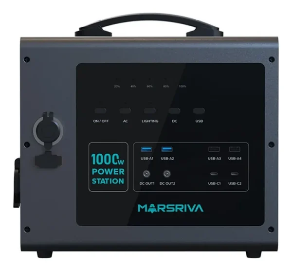 MARSRIVA MP10 1000W 48V 24500 mAh DC/AC USB 2.0 USB C MP10 - Imagen 2