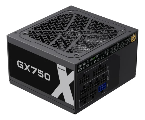 FUENTE PODER GAMEMAX 750W GAMING GX750 M/ 80+GOLD GX-750 M - Imagen 2