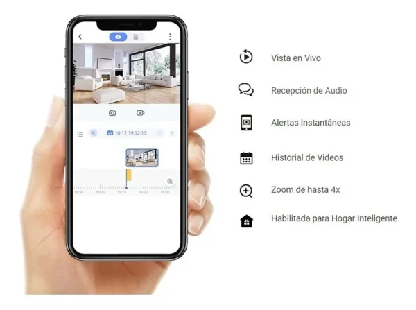 EZVIZ Camara Ptz Wifi Hd 4mp Zoom Optico 4x CS-C6W-A0-3H4WF - Imagen 2