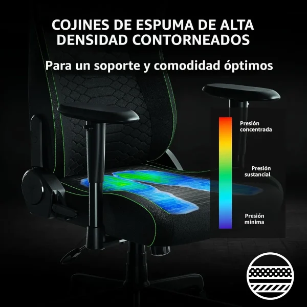 SILLA RAZER GAMING ISKUR V2 X ELEVACION POR GAS ISKUR V2 X GRIS - Imagen 7