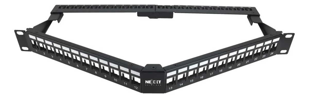 D_NQ_NP_2X_938863-MLV88298232518_072025-F.webp NEXXT PATCH PANEL MODULAR ANGULAR 24P 1U AW192NXT12 - Imagen 1