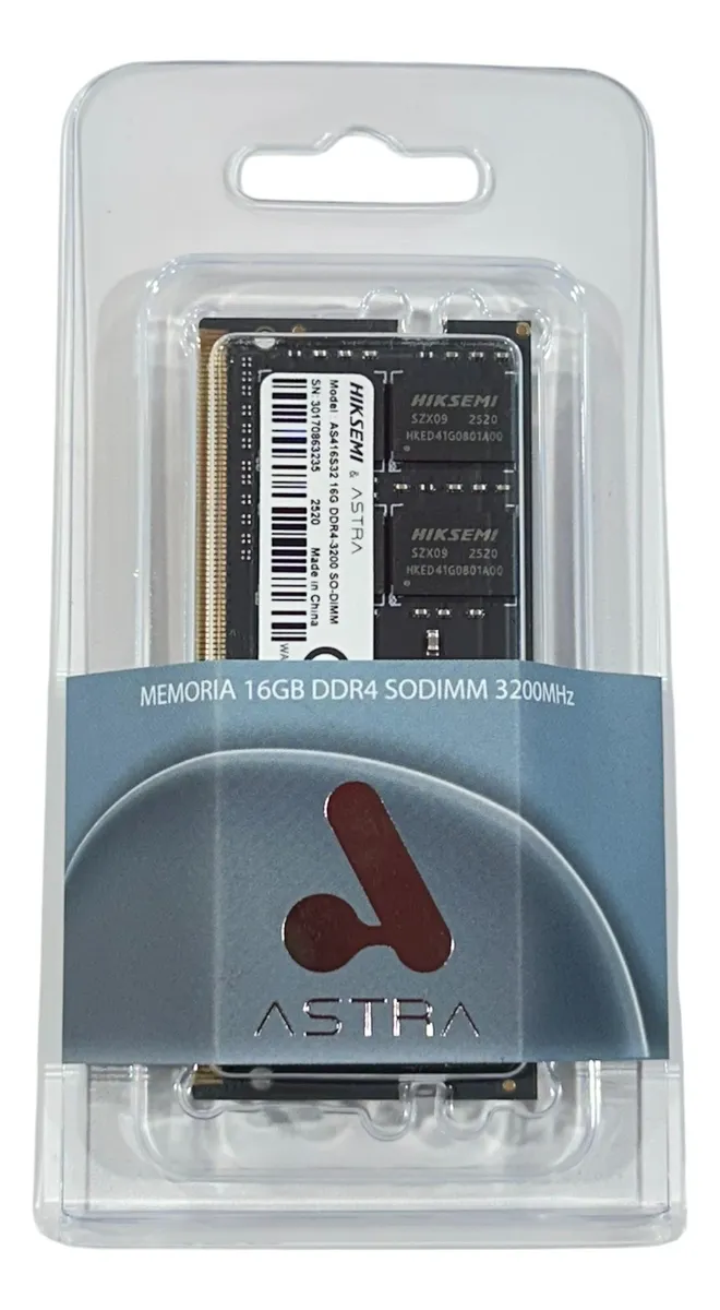 D_NQ_NP_2X_968678-MLV93469911667_092025-F.webp ASTRA MEMORIA 16GB DDR4 SODIMM 3200MHz AS416S32 - Imagen 1
