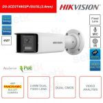 HIKVISION CAMARA BULLET IP PANORÁMICA 4MP 2 LENTES DS-2CD2T46G2P-ISU/SL
