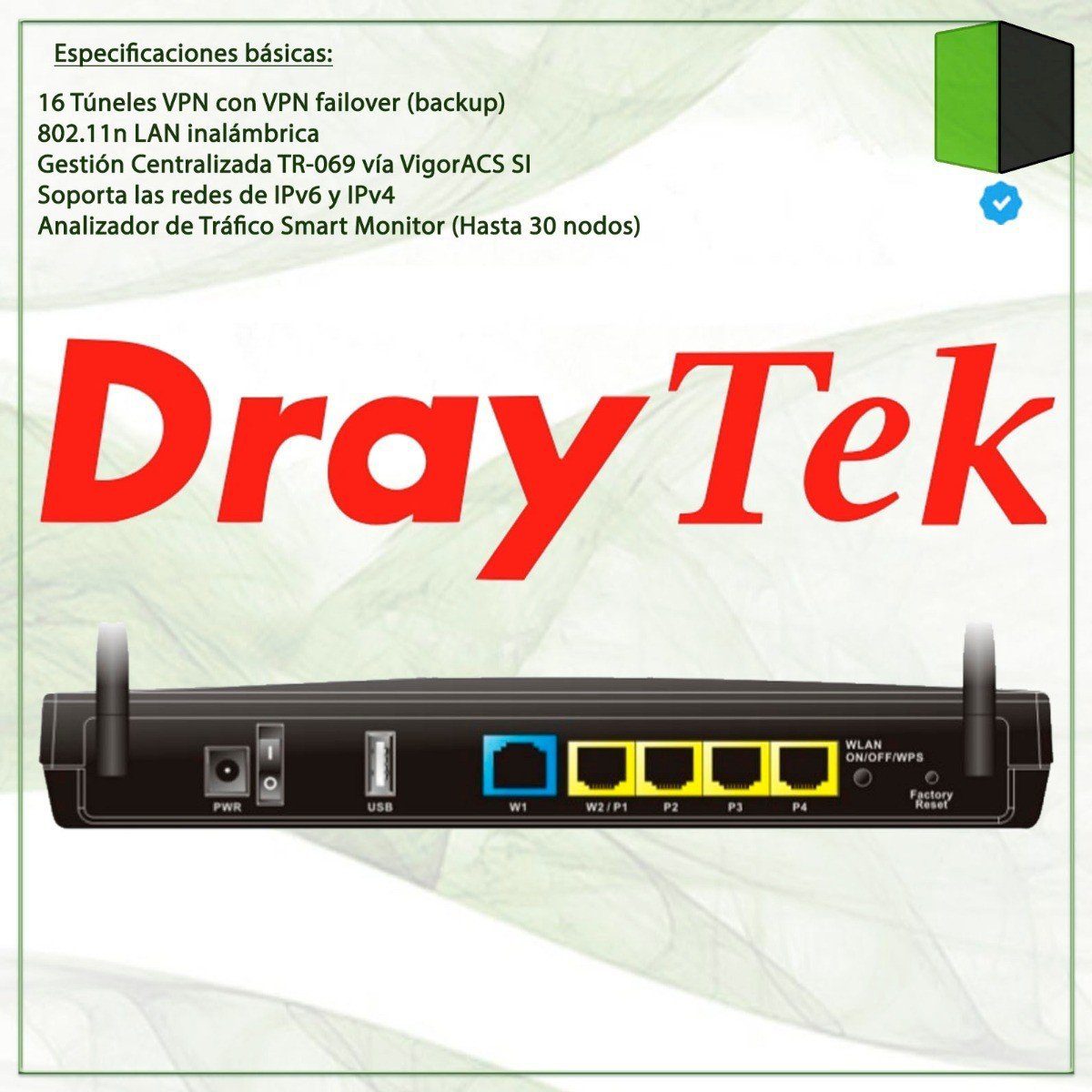 router-draytek-vigor-2912n-dual-wan-vpn-firewall-4g-balancea-D_NQ_NP_908203-MLA27090324507_032018-F.jpg DrayTek Firewalls VPN Router LAN ISDN Balancedor VIGORAP910C - Imagen 1