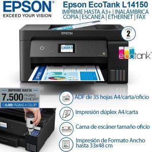 C11CG21301, Impresora Multifuncional Epson EcoTank L6161, Inyección de  Tinta, Impresoras, Para el trabajo