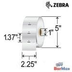 Zebra 10010054 ETIQUETAS CARTULINA NO ADHESIVAS ZEB-10010054