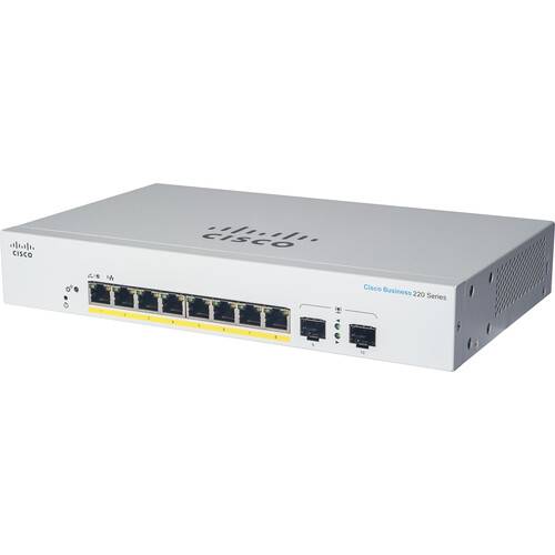 1642443640_1679571.jpg Cisco CBS220-8T-E-2G 8-Port Gigabit Managed CBS220-8T-E-2G-NA - Imagen 1