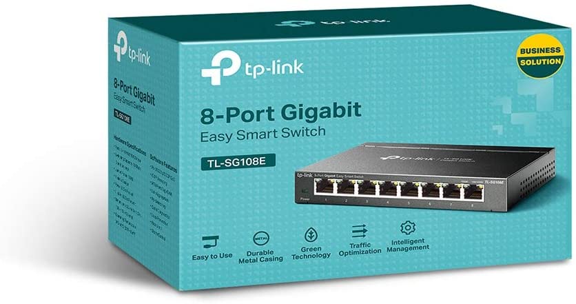51n6dHQtnGL._AC_SL1000_.jpg TP-Link Switch easy smar Gigabit de 8 puertos TL-SG108E - Imagen 1
