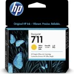 HP 711 Amarillo Cartucho de Tinta Original CZ132A