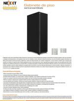 ¡Oferta! GABINETE DE PISO NEXXT 600x600mm SKD 27U 800/1760KG 2FANS AW222NXT11 - Imagen 3