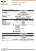 ¡Oferta! GABINETE DE PISO NEXXT 600x600mm SKD 27U 800/1760KG 2FANS AW222NXT11 - Imagen 2