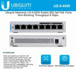 ¡Oferta! UBIQUITI SWITCH 8PT POE+ GIGABIT US-8-60W