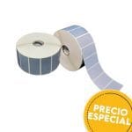 Zebra Etiquetas PLATEADAS SEGURIDAD TT Core 3'' 6 x3 cm ZEB-10021504
