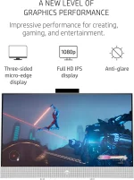 HP ALL IN ONE 22-DD1517LA CORE I3-1125G4 8GB 256GB SSD 21.5" 4Z814LA#ABM - Imagen 2