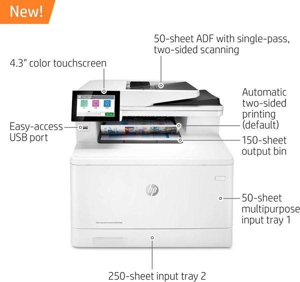 HP LaserJet Enterprise M480f dúplex multifunción 3QA55A - Imagen 2
