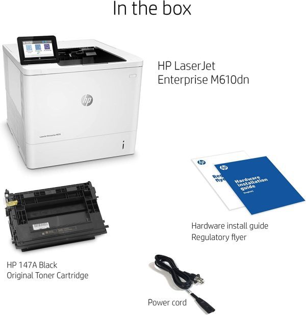 HP LaserJet Enterprise M610dn monocromática Ethernet 7PS82A - Imagen 3