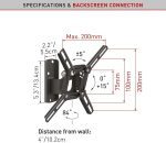 BARKAN BASE  INCLINADA Y GIRATORIA  13" A 43" 40KG PACK 3 UND 2200 - Imagen 3
