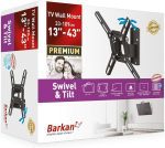 BARKAN BASE  INCLINADA Y GIRATORIA  13" A 43" 40KG PACK 3 UND 2200